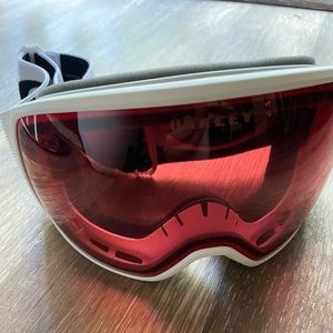 oakley snowboarding helmet and goggles.